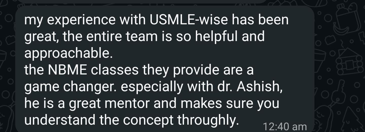 Student testimonial screenshot